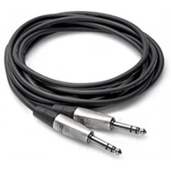 1/4" TRS to REAN 1/4" TRS Pro Balanced Interconnect, 15 Feet