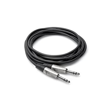 1/4" TRS to REAN 1/4" TRS Pro Balanced Interconnect, 15 Feet