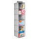 6 Shelves for Child/Kids Room or Nursery - Textured Print - Gray
