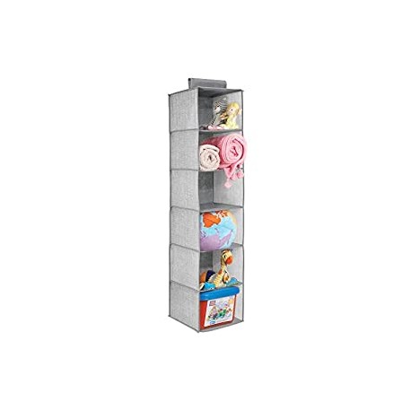 6 Shelves for Child/Kids Room or Nursery - Textured Print - Gray