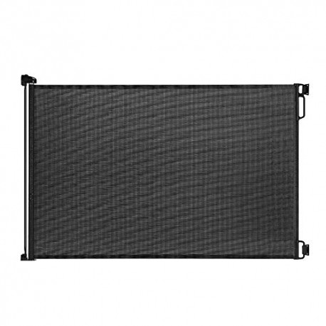 Indoor Outdoor Retractable Baby Gate, 33" Tall, Extends up to 71" Wide, Black
