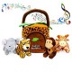 Gift for 1 Year Old Educational Plush Toy Talking Animal Set (5 Pcs - Plays Real Sounds)