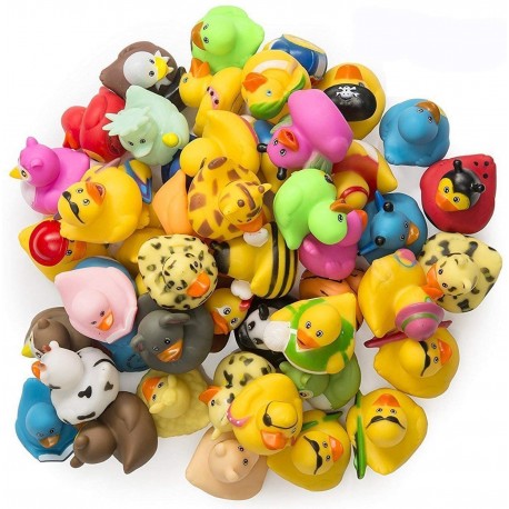 Rubber Ducks - 50 Pack - 2 Inches - for Kids