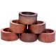 Handmade Wood Napkin Ring Set with 6 Napkin Rings - Artisan Crafted in India