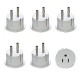 merican USA to European Schuko Germany Plug Adapters CE Certified Heavy Duty - 6 Pack