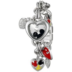 Disney Women's MK2058 Mickey Mouse Silver-Tone