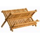 wooden dish rack plate rack Collapsible Compact