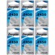 Energizer CR2450 Lithium Battery, 3v ECR2450, Qty 6