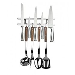 12 Inch Stainless Steel Magnetic Knife Holder & Space-Saving Strip for Kitchen Knives & Utensils