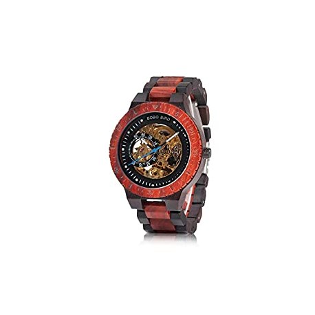 Mens Wooden Watches Luxury Mechanical Watch Lightweight Wood Band Timepieces for Men