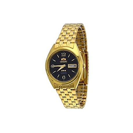 FAB0000CB Men's 3 Star Standard Gold Tone Black Dial Automatic Watch