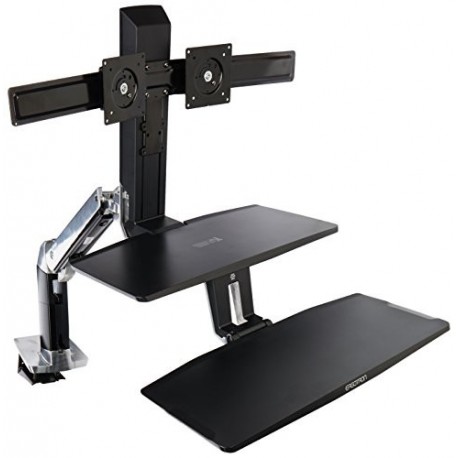 Ergotron WorkFit-A with Suspended Keyboard, Dual HD (24-392-026)