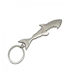 Creative Keychain, Shark Style Metal Bottle Opener Keychain Accessories