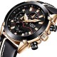 Watches Chronograph Waterproof Sports Analog Quartz Watch