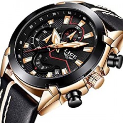 Watches Chronograph Waterproof Sports Analog Quartz Watch