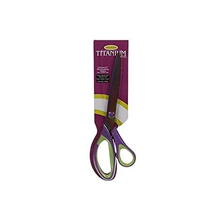 Sullivans 15008 Titanium Dressmaker Scissors, 10", Purple/Green