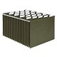 Hanging File Folders, Letter Size, Standard Green, 1/5-Cut Adjustable Tabs, 25 Per Box