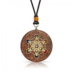 Orgone Pendant Necklace | Reiki Merkaba Metatron's Cube