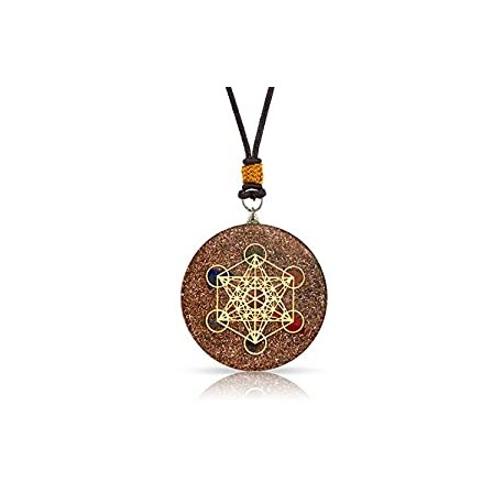 Orgone Pendant Necklace | Reiki Merkaba Metatron's Cube