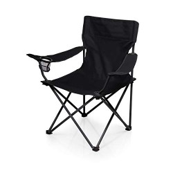 Portable Folding Camp Chair, Black