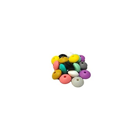100pcs Silicone Abacus Pearl Beads Accessory 12mm