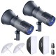 (2)VISION4 Monolight with 2.4G System,(2)Translucent White Umbrella,(2)Rectangular Softbox