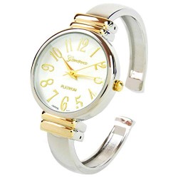 Metal Band Slim Case Women's Bangle Cuff Watch