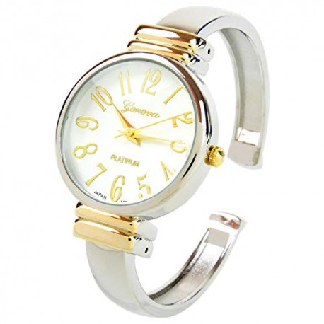 Metal Band Slim Case Women's Bangle Cuff Watch