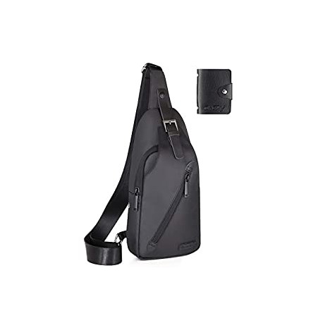 Sling Bag Water Resistance Crossbody Chest Backpack Outdoor Cycling Chest Shoulder Unbalance Gym
