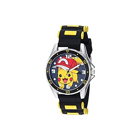 Pokemon Silver Tone Metal Analog-Quartz Watch