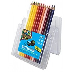 Scholar Pencil Set, Assorted Colors, Set of 24