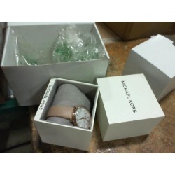 Kors Pyper Brown Leather Brown Strap Watch Style MK2748