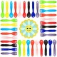 36 Pcs Plastic Toddler Utensils