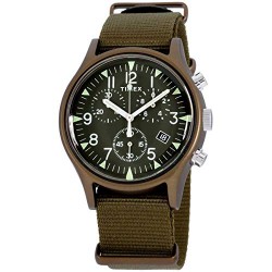 Men's MK1 Aluminum Chronograph 40mm Analog Quartz Nylon Strap