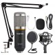 Condenser Microphone Bundle, BM-800 Mic Kit with Adjustable Mic Suspension Scissor Arm