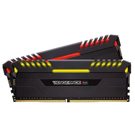 CORSAIR VENGEANCE RGB 32GB (2x16GB) DDR4 3200MHz C16 Desktop Memory - Black