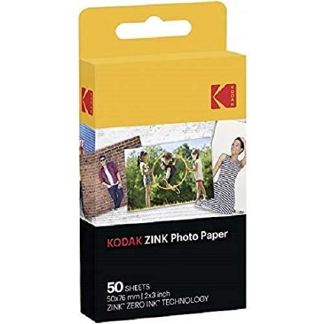 Kodak 2"x3" Premium Zink Photo Paper (50 Sheets)