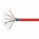 Monoprice Entegrade Cat 6 Bulk Bare Copper Network Cable 1000 Feet - Red | F/UTP, Solid, Plenum Jacket (CMP) 550MHz, 23AWG