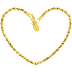 Lifetime Jewelry 3mm Rope Chain Bracelet