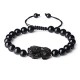 Black Obsidian Stone Pixiu Pi Yao Bracelet