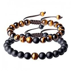 Complete Me Onyx Stone Matching Couples Bracelets