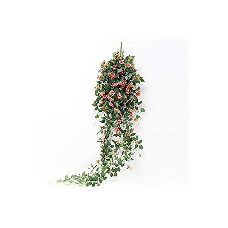 Artificial Hanging Plants Rose Vine 5FT Large Fake