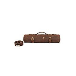Large Chef’s Knife Roll Bag, Heavy Duty Waxed Canvas Knife Carrier