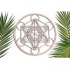 12 inch Metatron Cube wooden wall art home decor Sacred Geometry