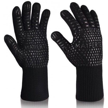 Cooking Glove 932°F Extreme Heat Resistant Oven Gloves for Cooking