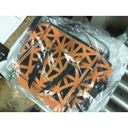 Women Geometric Lattice Handbags Shoulder Clutch Bag