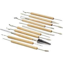 SE 11-Piece Double-Ended Pottery Tool