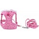 Soft Mesh Fabric Small Dog Vest Harness Girl Harness Leash Set