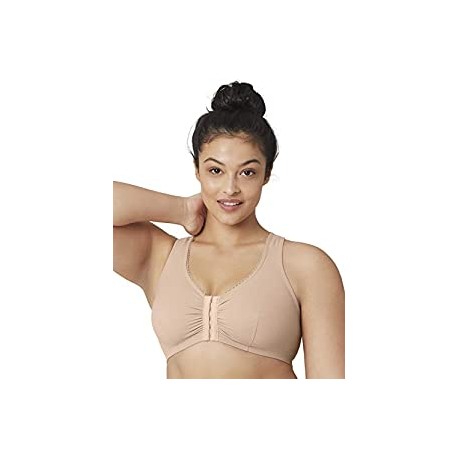 Plus Size Complete Comfort Wirefree Cotton T-Back Bra 1908