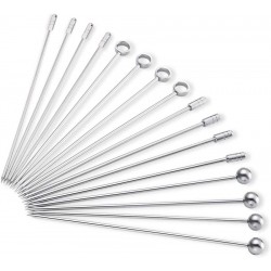 Stainless Steel Cocktail Picks (Set of 16)
